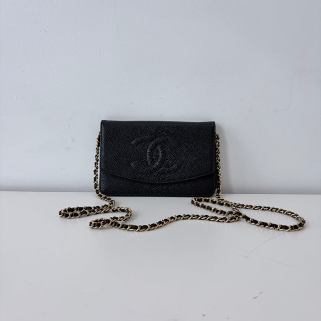 Sac Chanel Wallet On Chain Noir vintage