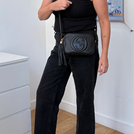 Sac Gucci Caméra Soho GM Cuir Noir