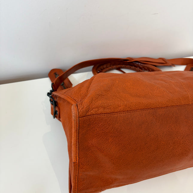 Sac Balenciaga city cognac