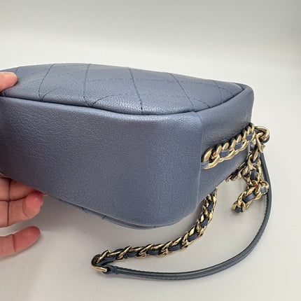 Sac Chanel Caméra bleu irisé
