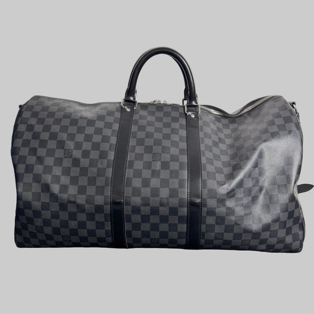 Sac Louis Vuitton Keepall 55 damier graphite