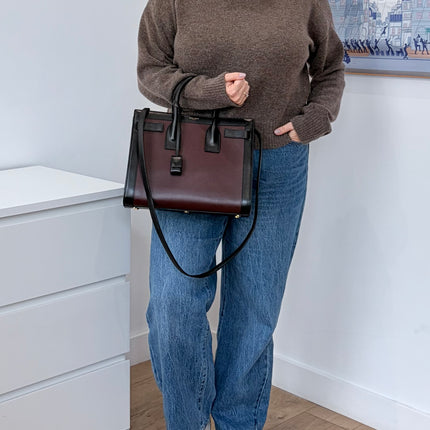 Sac de Jour Saint Laurent Bicolore Small