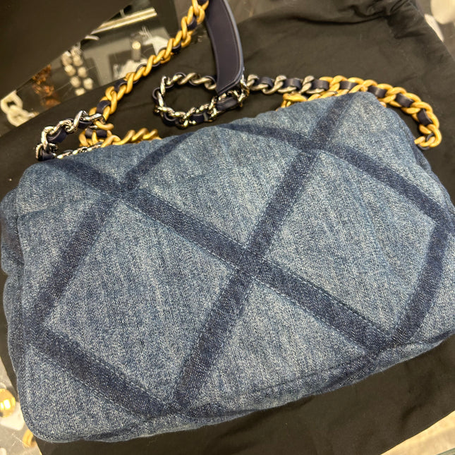 Sac Chanel 19 small denim