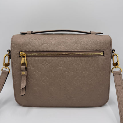 Sac Louis Vuitton Métis Cuir Empreinte tourterelle
