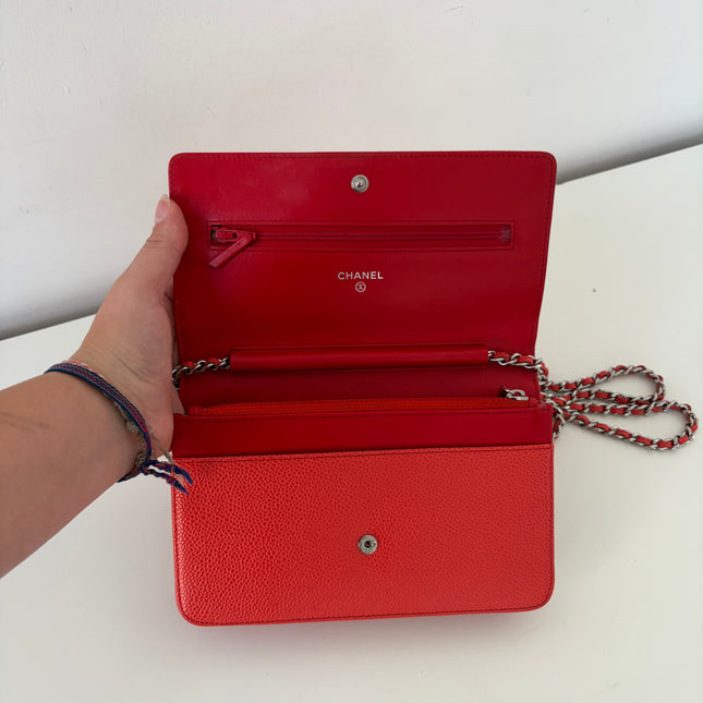 Sac Chanel Wallet on chain Corail