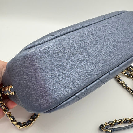 Sac Chanel Caméra bleu irisé