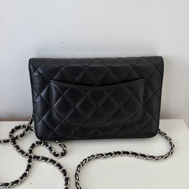 Sac Chanel Wallet on Chain classique Noir Cuir d’agneau