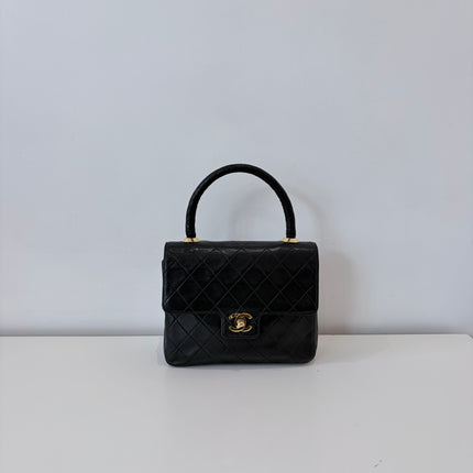 Sac Chanel Top Handle vintage noir