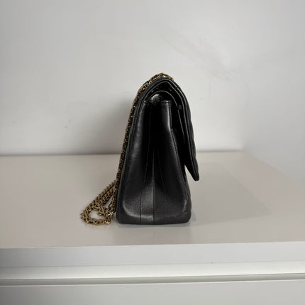 Sac Chanel 2.55 Chevrons 28cm Gris Irisé