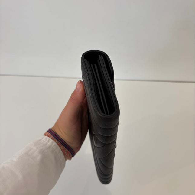 Portefeuille long Saint Laurent cassandre noir