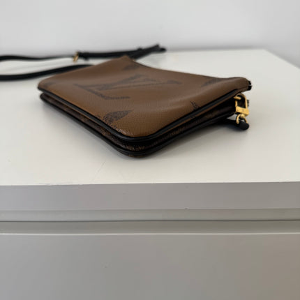 Sac pochette double zip Louis Vuitton reverse