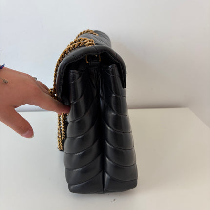 Sac Saint Laurent Loulou médium noir