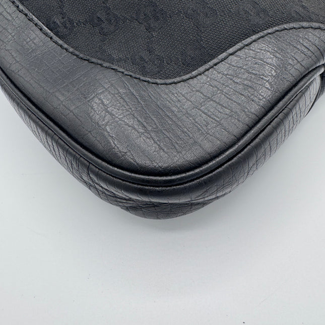 Sac Gucci Jackie toile et cuir noir