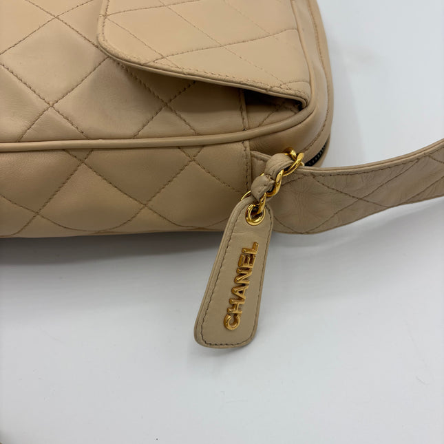 Sac Chanel caméra vintage beige