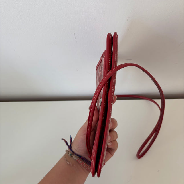 Sac Pochette Goyard Plumet bandoulière rouge