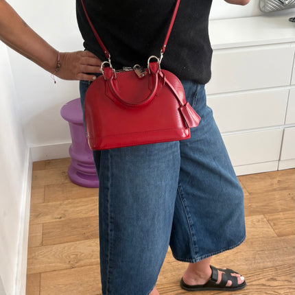 Sac Louis Vuitton BB Alma cuir épi rouge