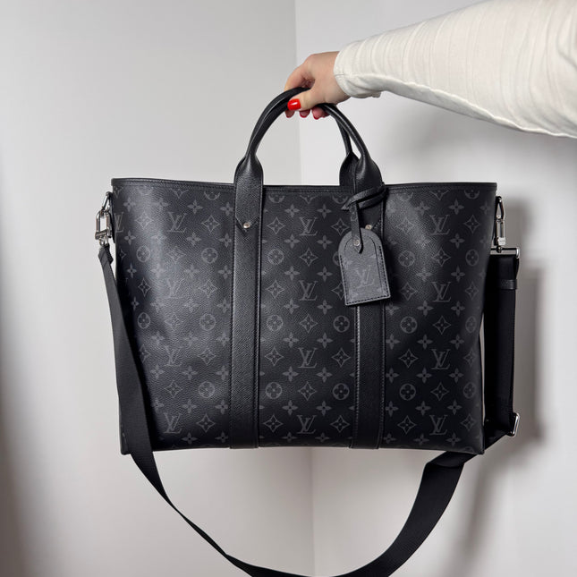 Sac Weekend NM Louis Vuitton monogramme éclipse