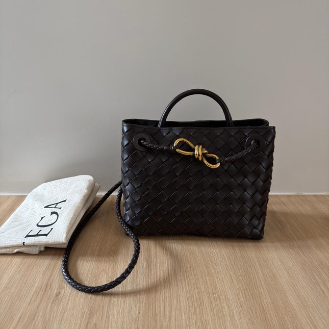 Sac Andiamo Petit Bottega Veneta Marron Fondant