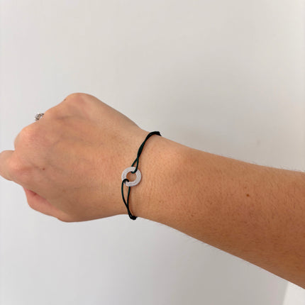 Bracelet Dinh van cordon cible PM