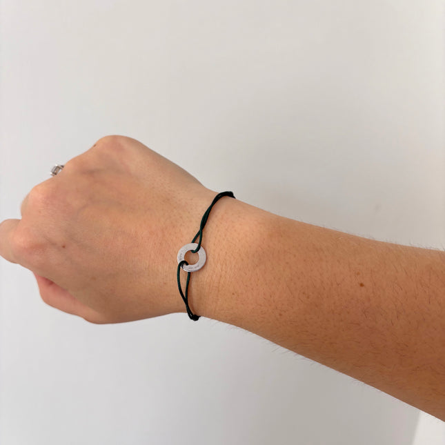 Bracelet Dinh van cordon cible PM