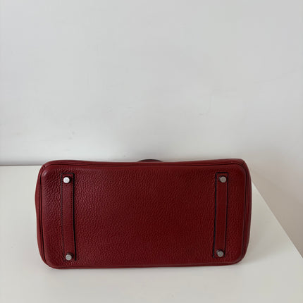 Sac Hermès Birkin 35 rouge H