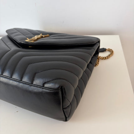 Sac Saint Laurent Loulou médium noir