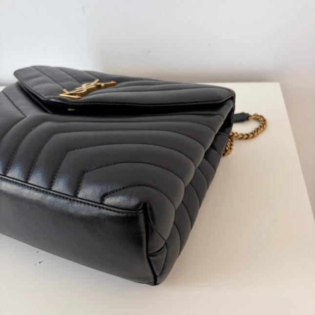 Sac Saint Laurent Loulou médium noir