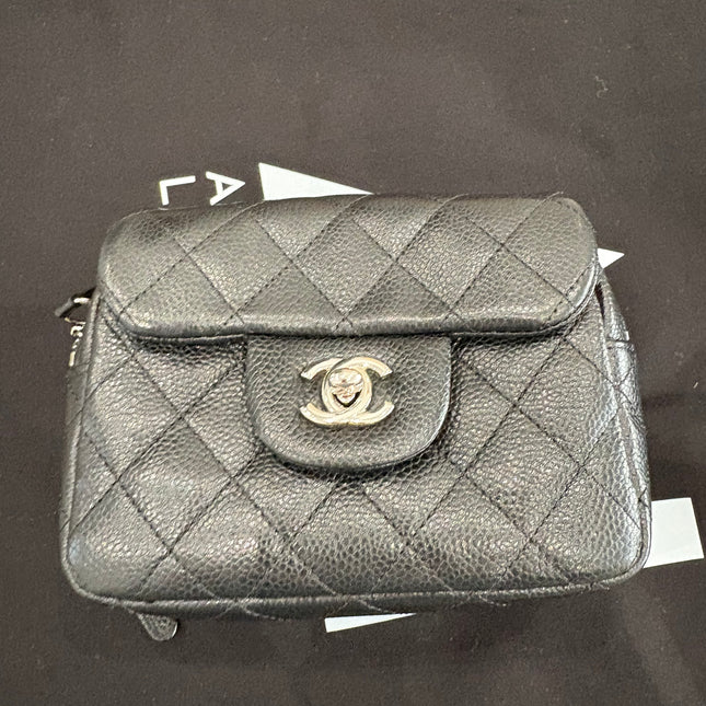 Sac Chanel mini double noir