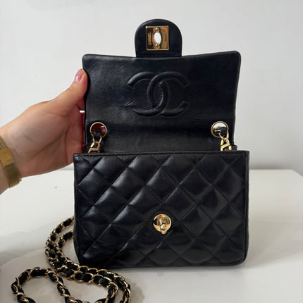 Sac chanel mini square noir