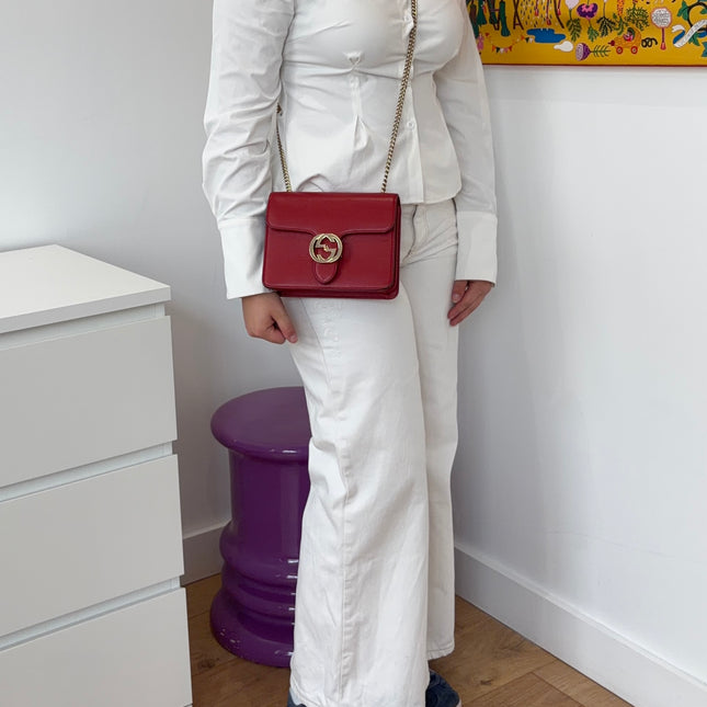 Sac Gucci Interlocking Rouge pm