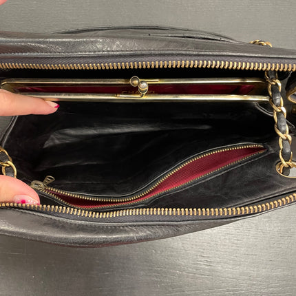Sac Caméra vintage Chanel Noir