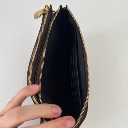 Sac pochette double zip Louis Vuitton reverse