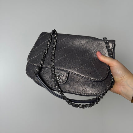 Sac Chanel Timeless lune gris irisé