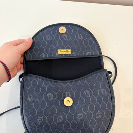 Sac Christian Dior bandoulière toile nid d’abeilles