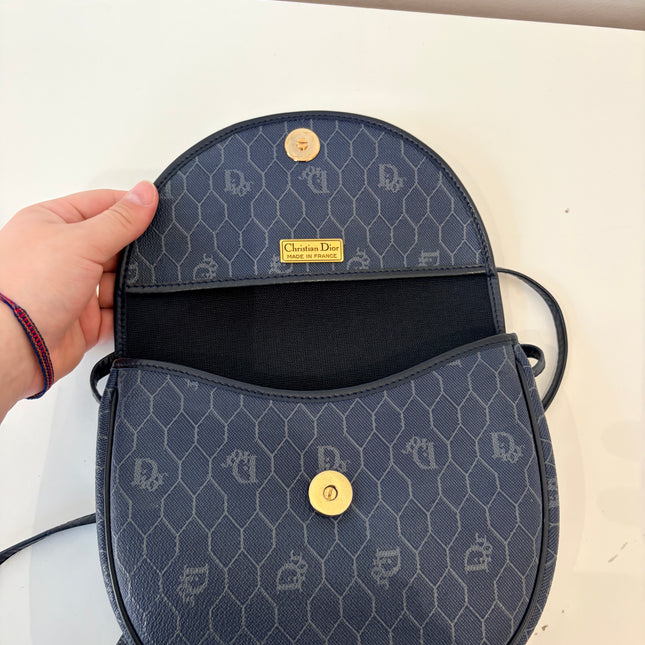 Sac Christian Dior bandoulière toile nid d’abeilles
