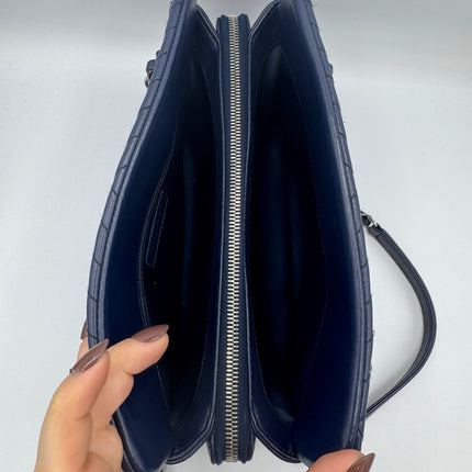 Sac Chanel Cabas Chevrons Bleu Marine