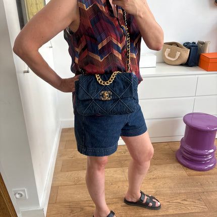 Sac Chanel 19 Small denim