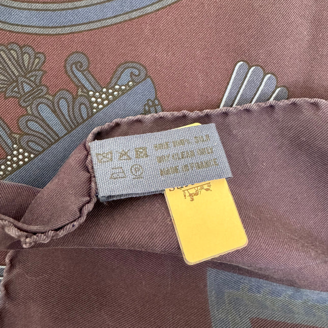 Carré Hermès 90cm marine