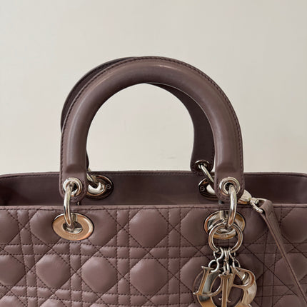Sac Dior Lady Dior Large Prune