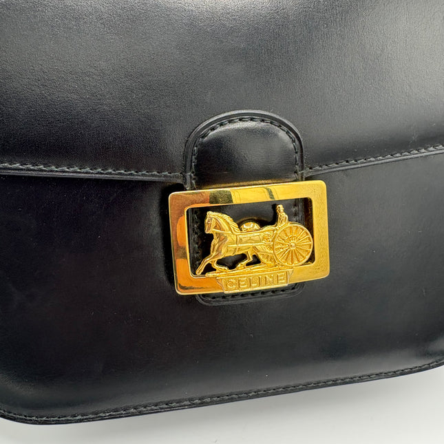Sac Céline vintage fermoir calèche