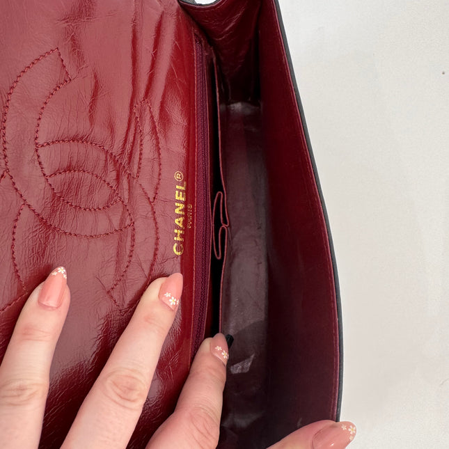 Sac Chanel vintage fermoir bicolore