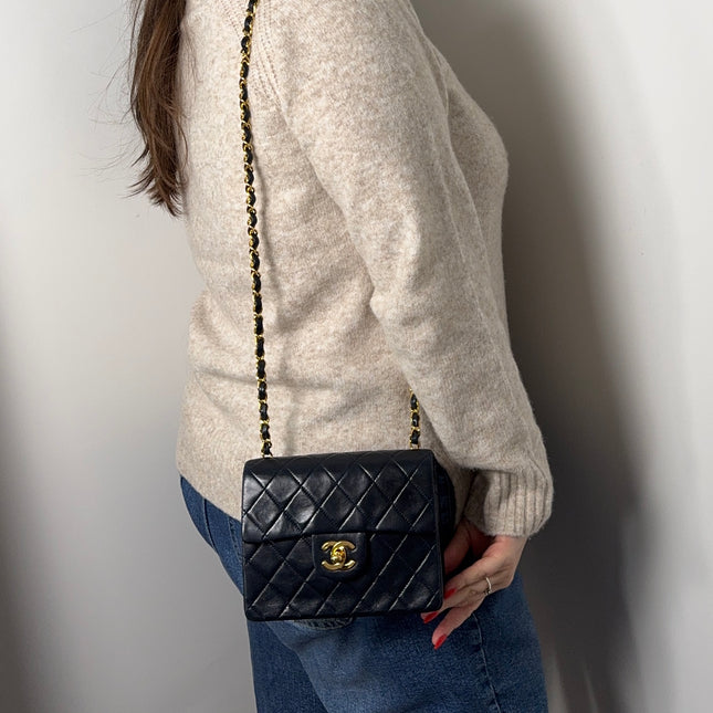 Sac Chanel Mini Square Timeless Marine
