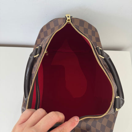 Sac Louis Vuitton Speedy 35 bandoulière damier ébène