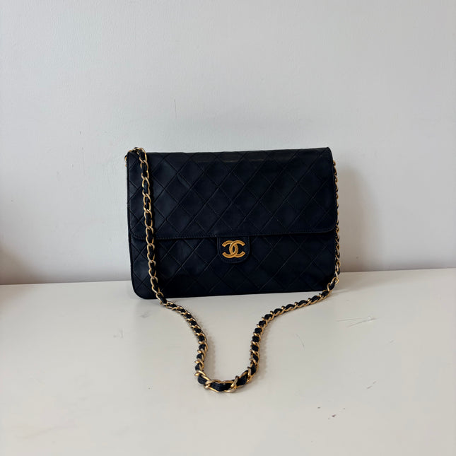 Sac Chanel Épaule Classique Bleu Nuit