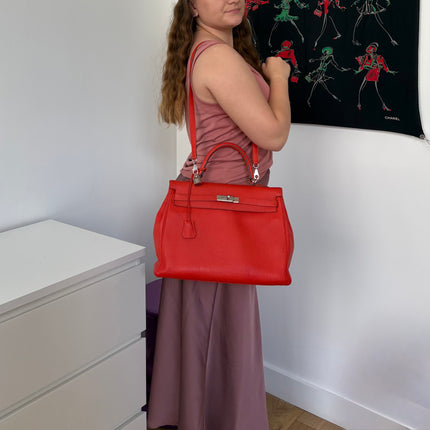 Kelly Hermès 35 Orange Poppy