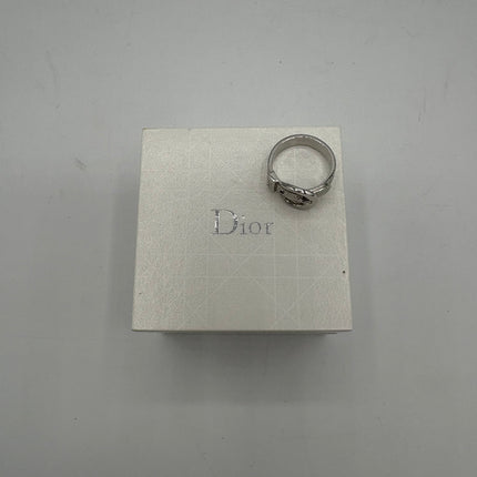 Bague Dior T55 métal argent