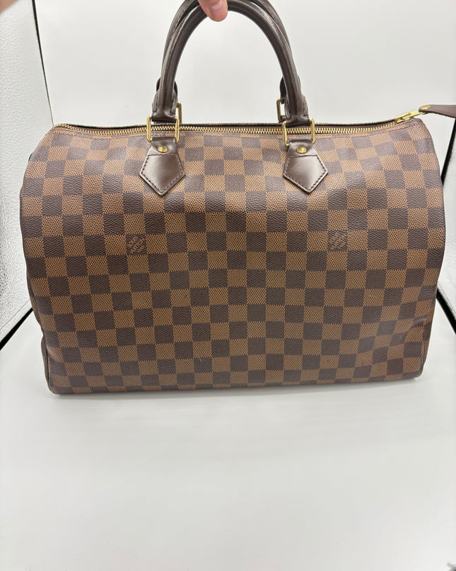 Sac Louis Vuitton Speedy 35 damier ébène