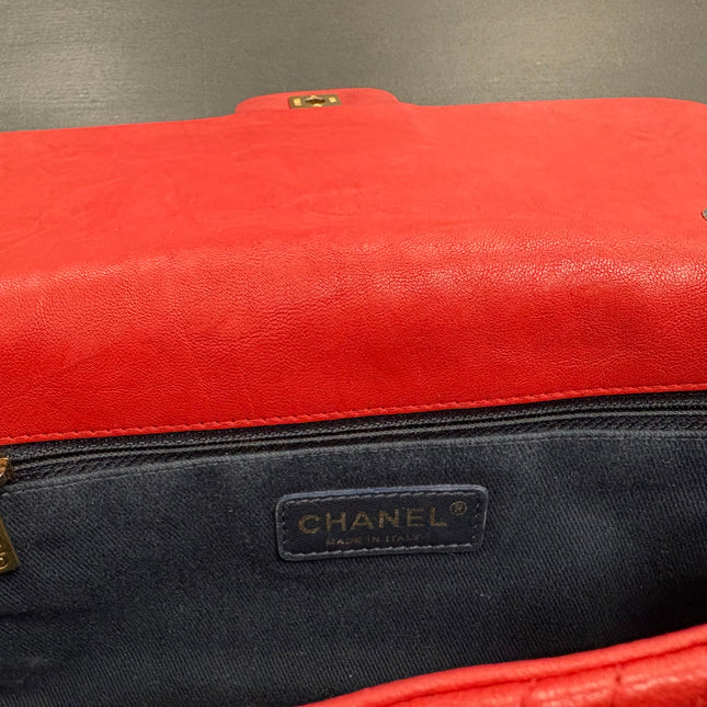 Sac chevrons Chanel Rouge