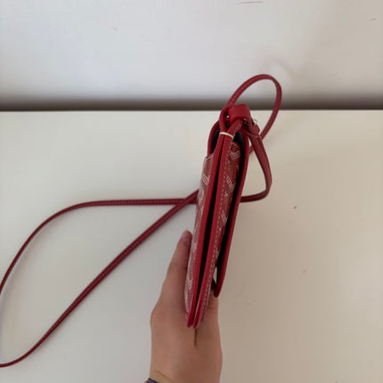 Sac Pochette Goyard Plumet bandoulière rouge