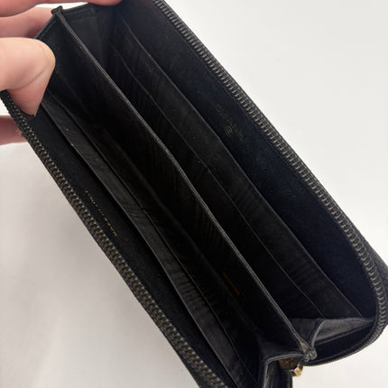 Portefeuille Chanel CC cuir grainé